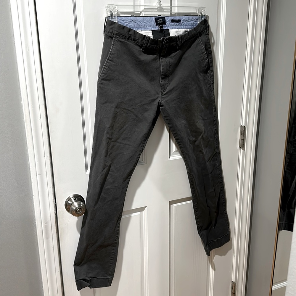 J. Crew - Men’s Dark Gray Chino Pants, Size 30 x 30